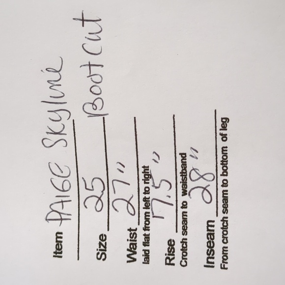 Paige Skyline Boot Cut, Size 25 Dark Wash - Picture 8 of 8